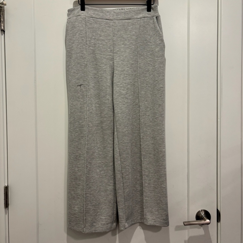 Nordstrom Rack‎ Womens Heather Grey Pintuck Wide Leg Lounge Pants Size M